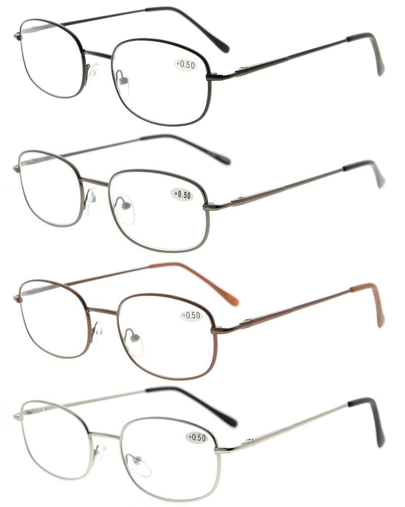 Eyekepper Metal Frame Spring Hinged Arms Reading Glasse