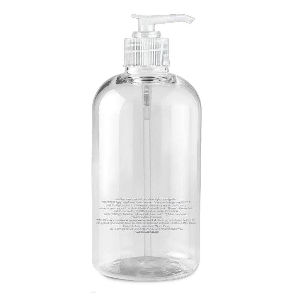 Lube -Personal Water Based - 16ozTM - Made in USA - 100% Unconditional Money Back