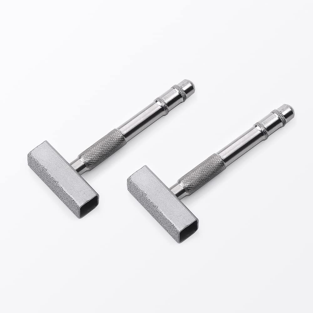 2 Pcs Silver Diamond Grinding Wheel Dresser Stone Bench Grinder Dressing Tool for Grinding Deburring Wheels Truing Grinding Durable Quality with Smart Details Design Flat Diamond Coated Surface