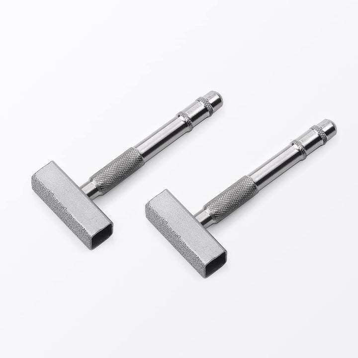 2 Pcs Silver Diamond Grinding Wheel Dresser Stone Bench Grinder Dressing Tool for Grinding Deburring Wheels Truing Grinding Durable Quality with Smart Details Design Flat Diamond Coated Surface