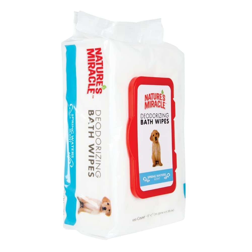 Nature&#39;s Miracle Deodorizing Bath Wipes for Dogs