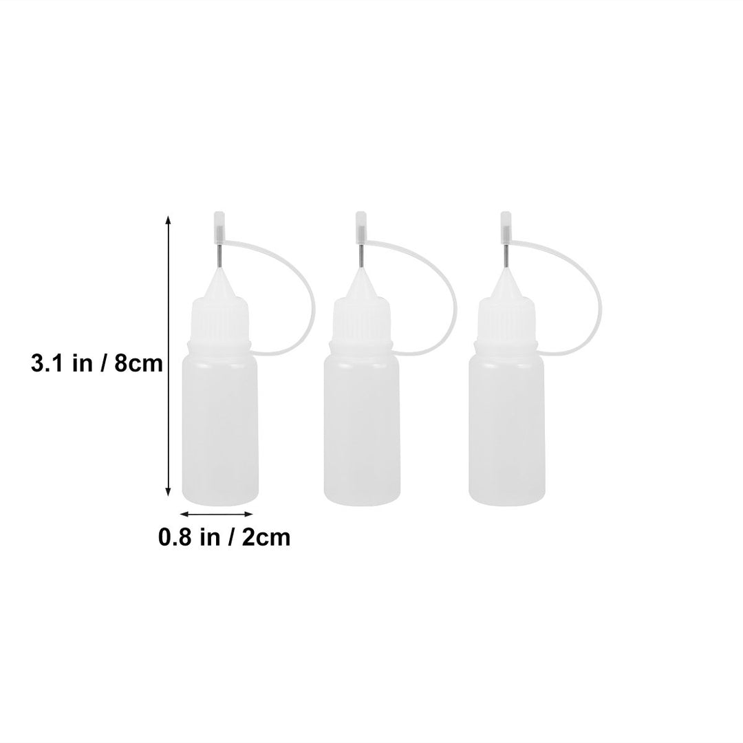 ROSENICE Needle Bottle 10Pcs 10ml Needle Tip Glue Bottl