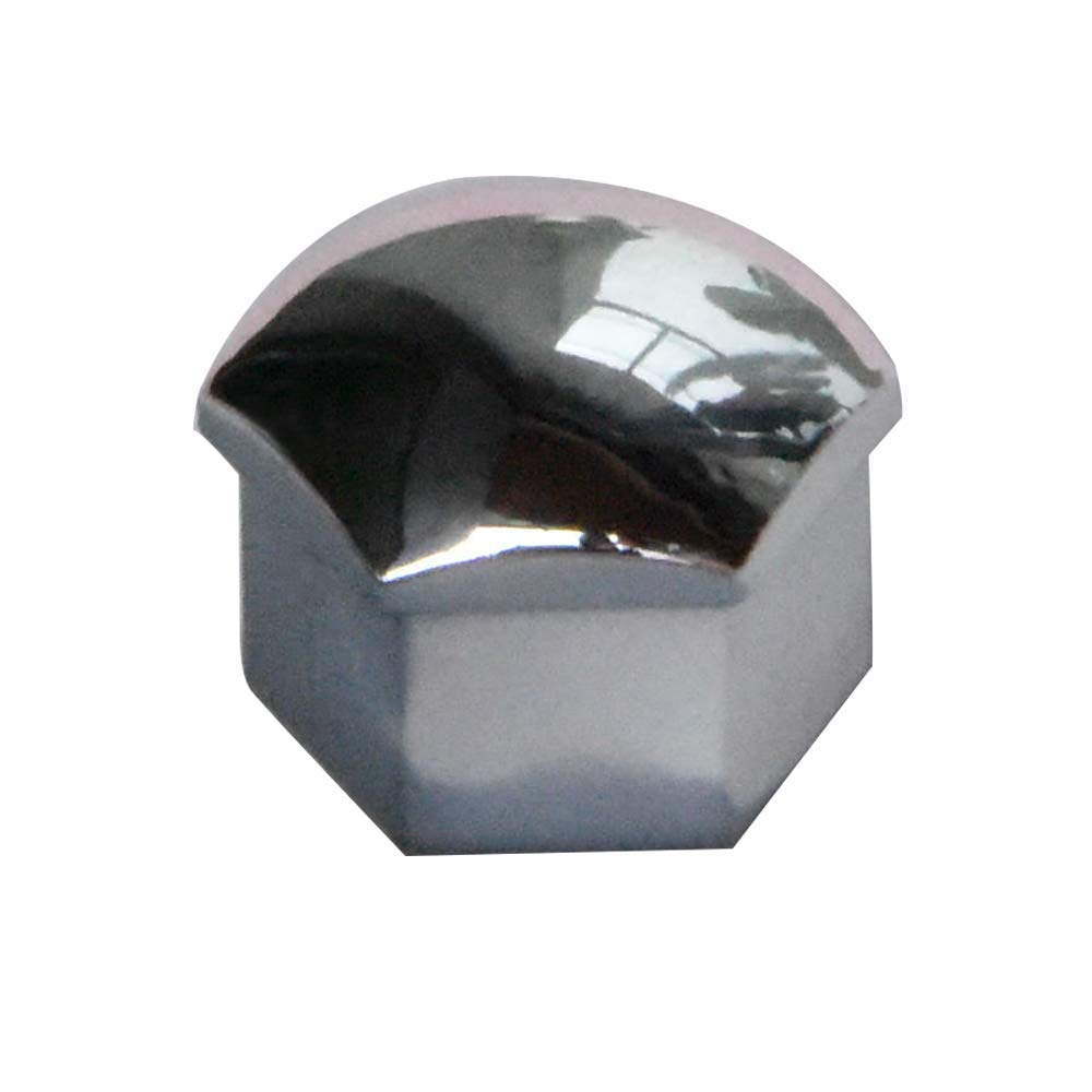 17MM Wheel Lug Nut Covers Bolt Caps Compatible with Audi BMW Mercedes with Removal Tool 20PCS (Silver)