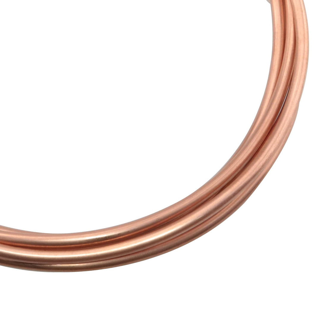 2 Meter 6.5Ft Refrigeration Capillary Pipe Tubing OD 3mm x ID 2mm Copper Tubing Coil Tube, Copper