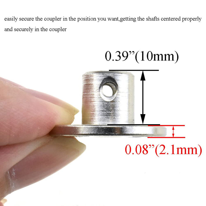 HAHIYO 6mm Inner Diameter Flange Coupling Connector wit