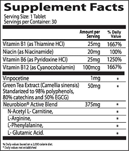 Neurobion Active 30 Tablets Multivitamin L-Glutamic Aci