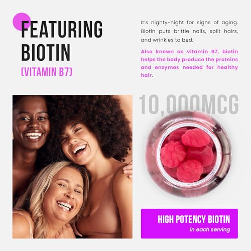 NutraChamps Sugar Free Biotin Gummies 10000mcg [High Po