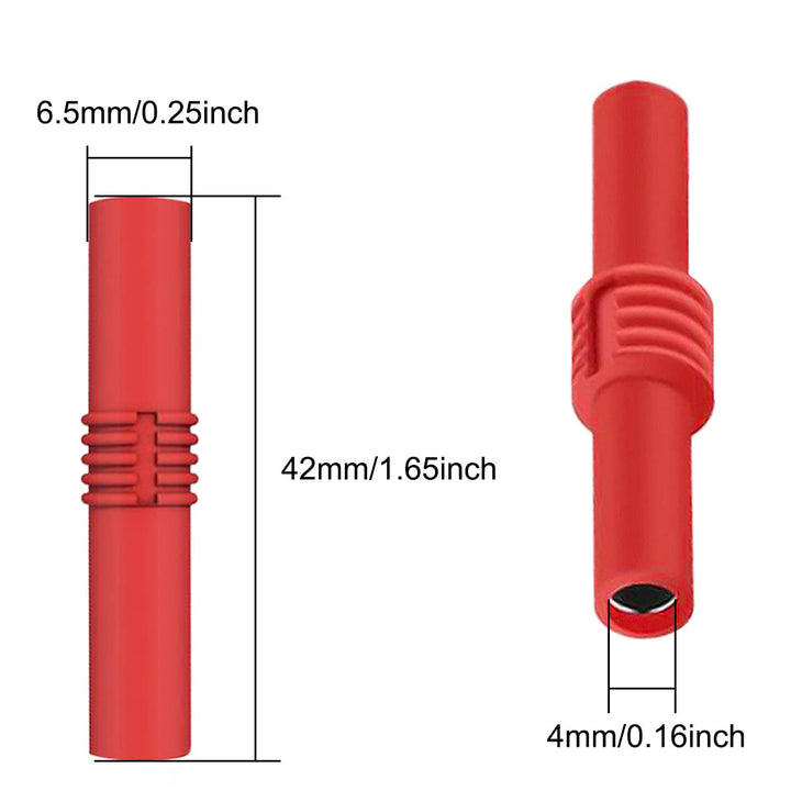 DKARDU 10 PCS 4mm Banana Plug Coupler Female to Female 