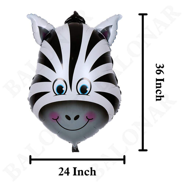 5pcs 32 Inch Tiger Lion Zebra Monkey Graffe Foil Balloons Animal Balloons for Child Birthday Party Supplies Cute Baby Shower Decorations