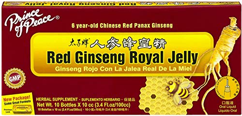 Prince of Peace Red Ginseng Royal Jelly, 10 Bottles, 0.