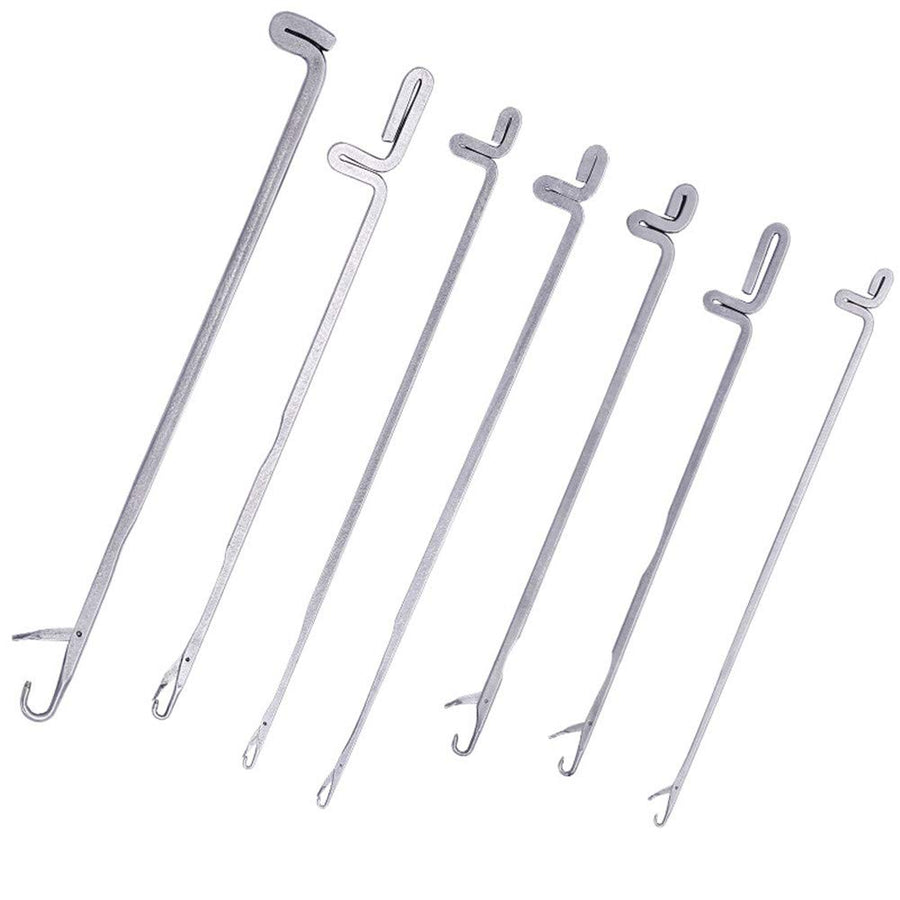 7 pcs Latch Crochet Hooks Sewing Needles DIY Weave Knitting Tools for Revamping Sweater or Socks