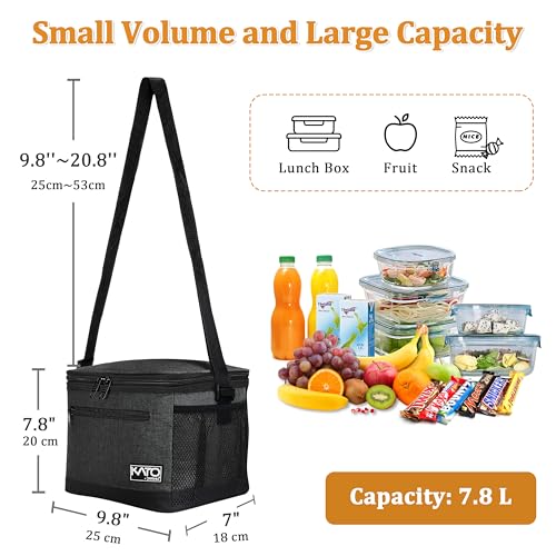 Insulated Lunch Bag for Women Men, Leakproof Thermal Re