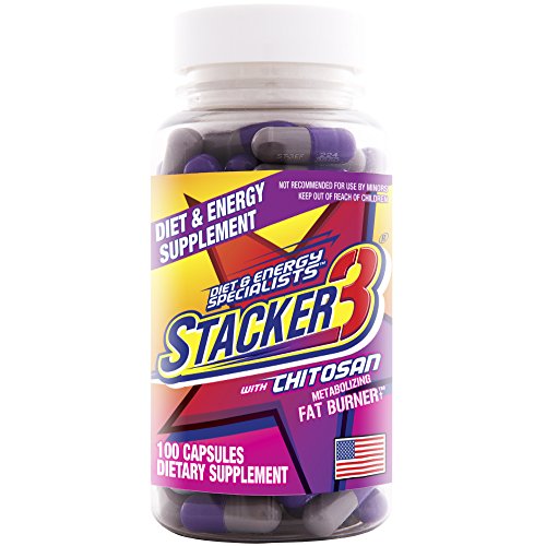 Stacker 3 Metabolizing Fat Burner with Chitosan, Capsul