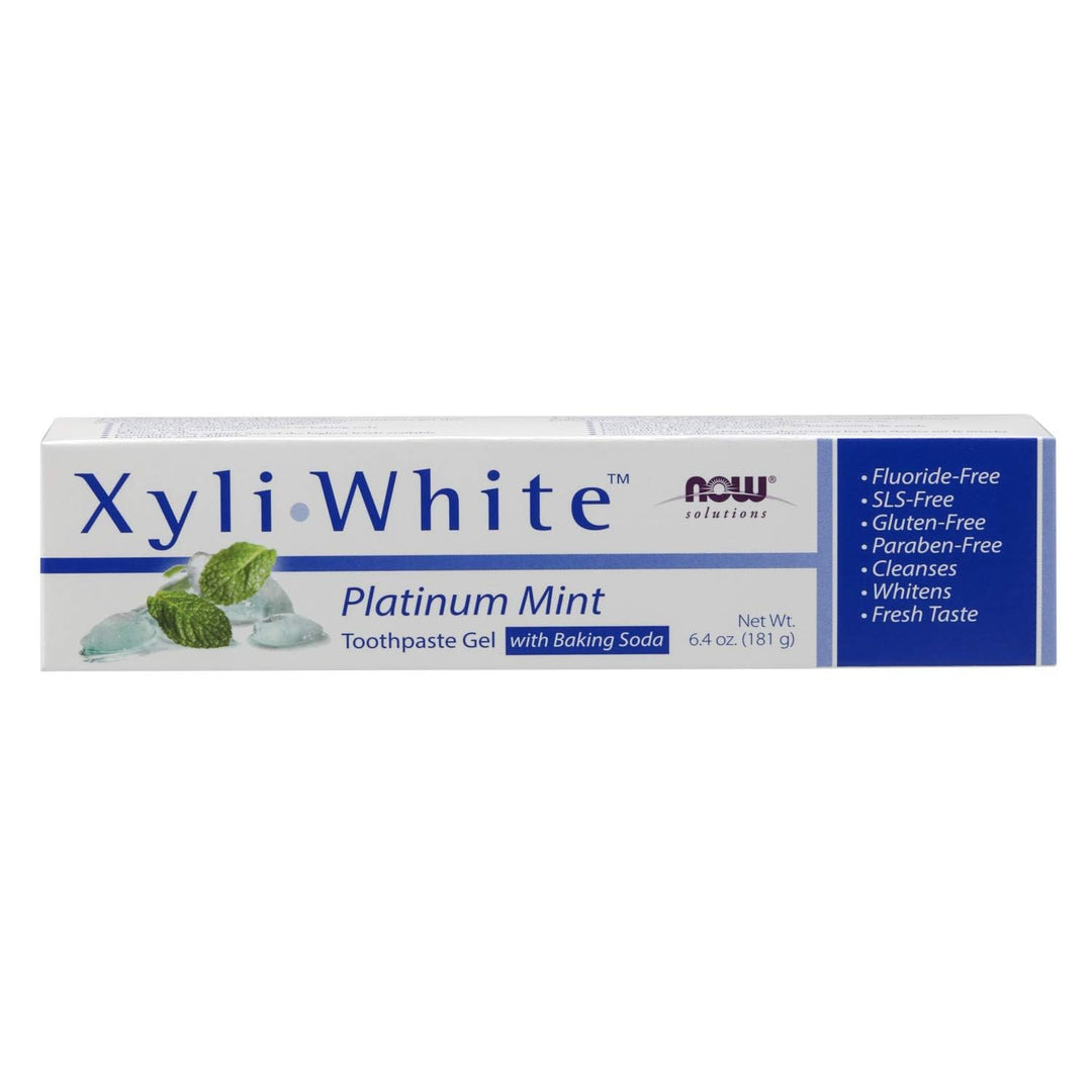 NOW Foods Solutions, Xyliwhite™ Toothpaste Gel, Platinu