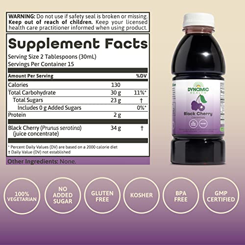 Dynamic Health 100% Pure Black Cherry Juice Concentrate