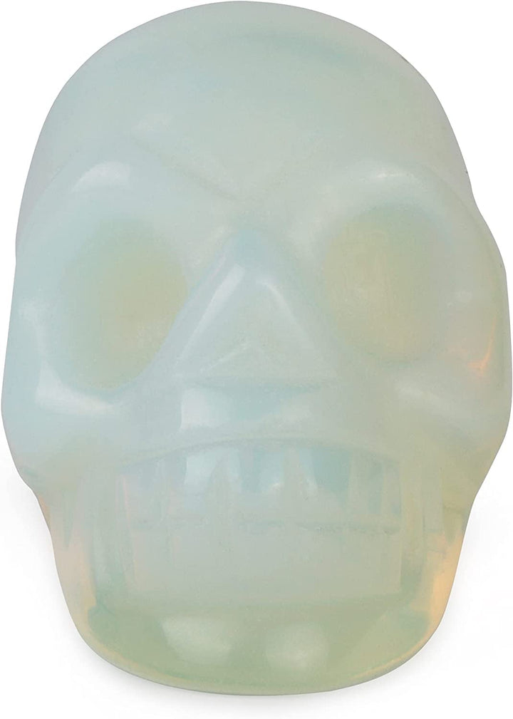 Artistone 2.0 Opalite Crystal Skull Head Decor Statue C