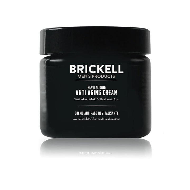 Brickell Men&#39;s Revitalizing Anti-Aging Cream For Men, Face Moisturizer For Face To Reduce Fine Lines and Wrinkles, Natural and Organic Anti Wrinkle Night Face Cream, 2 Ounce, Scented
