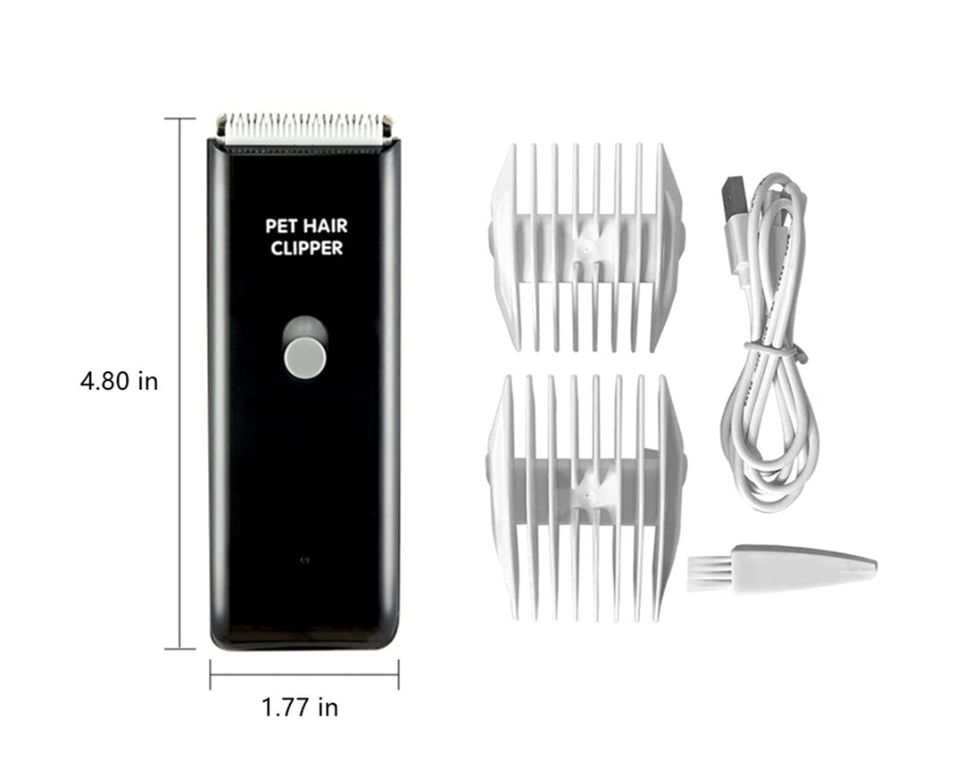 Dog Clippers,Quiet Washable USB Rechargeable Cordless Dog Grooming Kit,Electric Pets Hair Trimmers Shaver Shears for Dogs and Cats Black