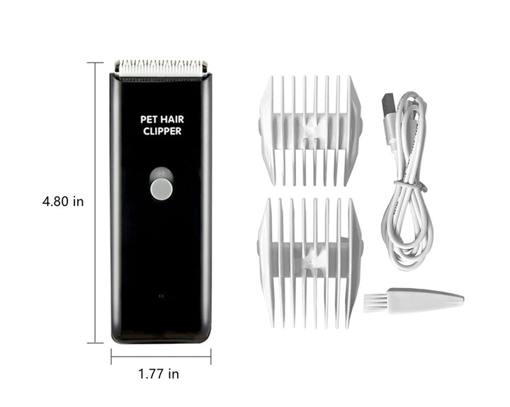 Dog Clippers,Quiet Washable USB Rechargeable Cordless Dog Grooming Kit,Electric Pets Hair Trimmers Shaver Shears for Dogs and Cats Black