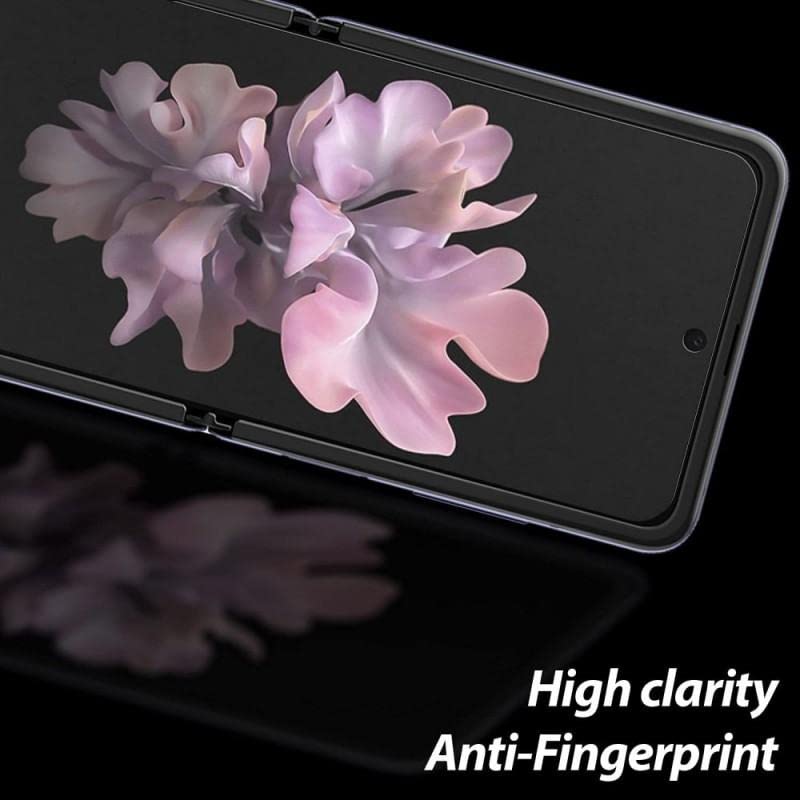 WHITESTONE [1SET 4PCS] for Samsung Galaxy Z Flip 3 Premium Film Screen Protector Anti-Shock,HD Clear,Self Healing EPU Film for Galaxy Z Flip 3