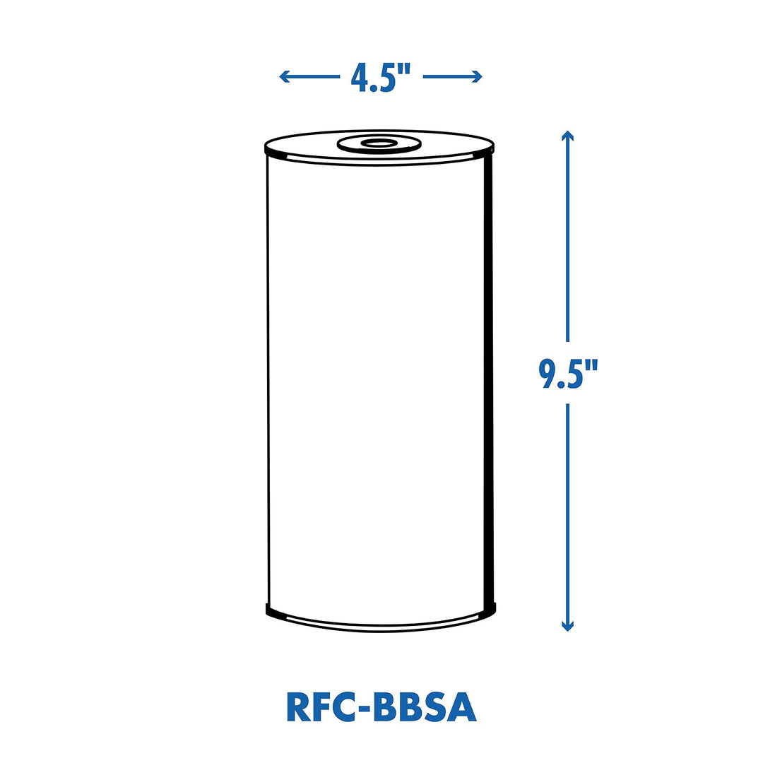 RFC-BBSA 25 Micron Whole House Water Filter for Sediment, 10 x 4.5 Compatible Replacement for FXHTC, W50PEHD, GXWH40L, GXWH35F, GNWH38S, WFHD13001 (Pack of 1)