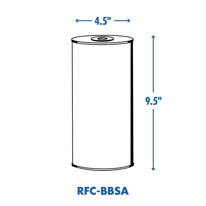 RFC-BBSA 25 Micron Whole House Water Filter for Sediment, 10 x 4.5 Compatible Replacement for FXHTC, W50PEHD, GXWH40L, GXWH35F, GNWH38S, WFHD13001 (Pack of 1)