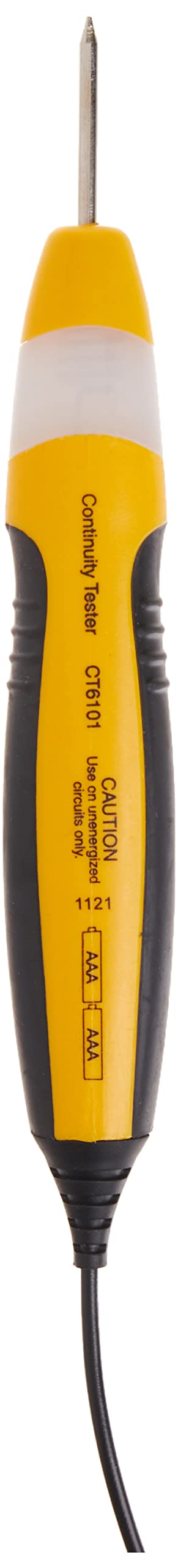 Sperry Instruments CT6101 Heavy Duty Continuity Tester, 2 Range, 36 inch lead, Yellow