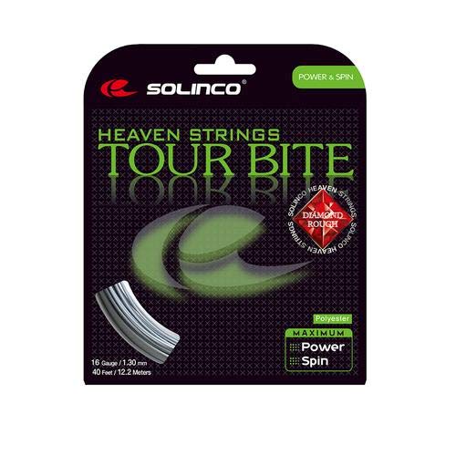 Tour Bite Diamond Rough Tennis String Set-17G-Silver