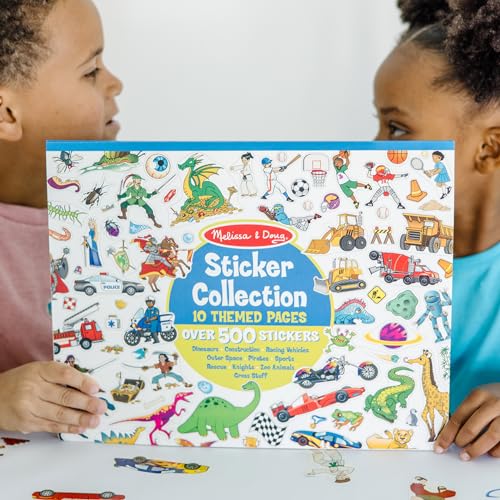 Sticker Collection Book: Dinosaurs, Vehicles, Space, and More - 500+ Stickers - FSC Certified