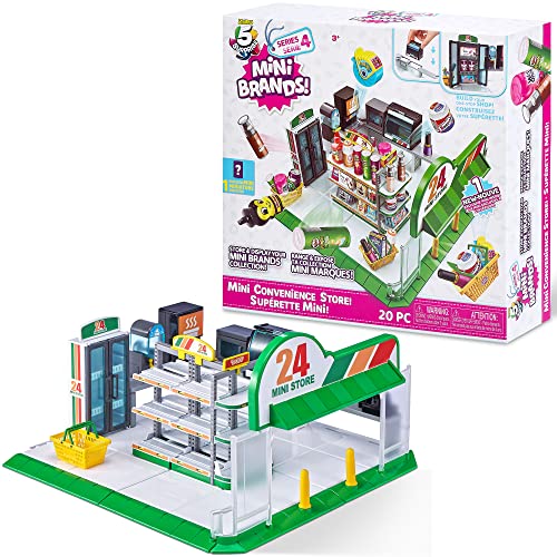 Mini Brands - Mini Convenience Store Playset by ZURU (Series 4) Exclusive and Mystery Collectibles