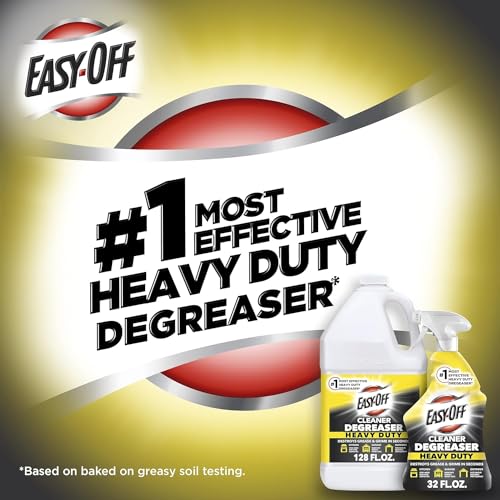 Easy Off Heavy Duty Degreaser Cleaner Spray, Kitchen Degreaser, 32 Oz