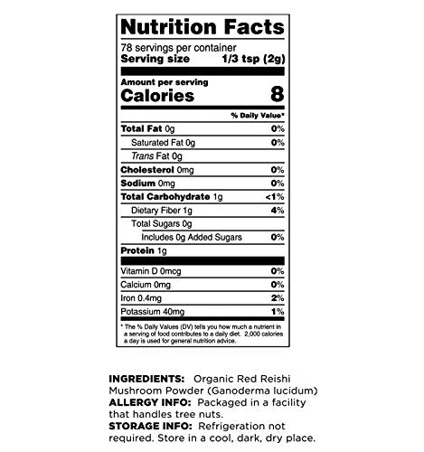 Terrasoul Superfoods Organic Reishi Mushroom Powder (4: