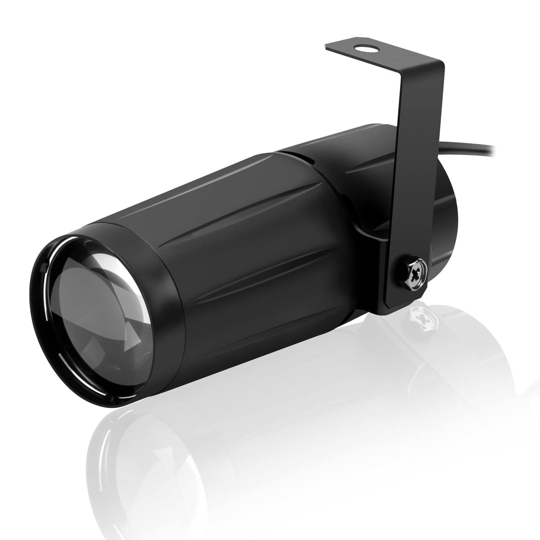 Disco Ball Pin Spot Light with White LED Stage Lighting Beam Spotlight Lights for Mirror Ball Club Party Bar DJ Events