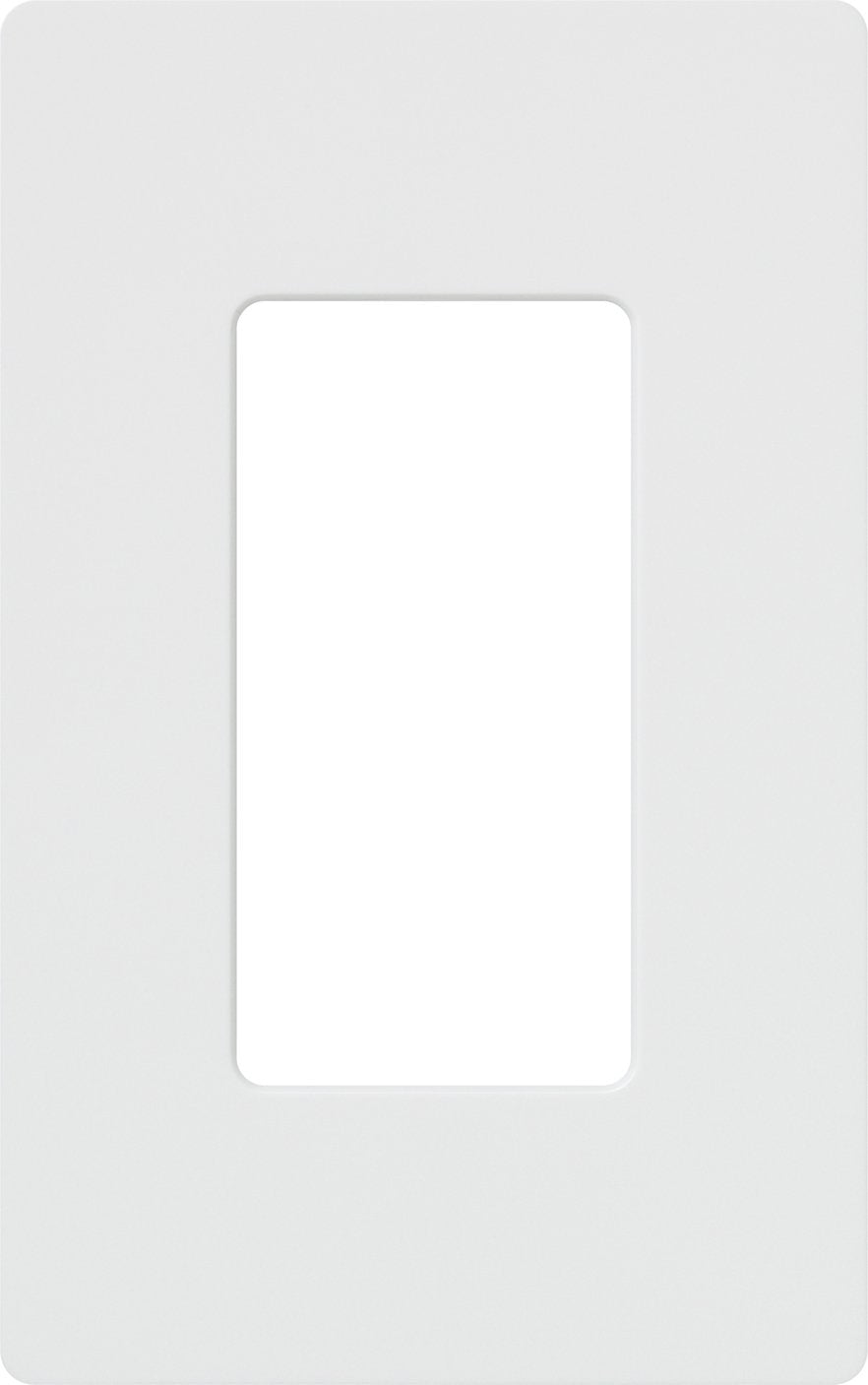 Claro 1 Gang Decorator/Rocker Wallplate, Gloss, White (1-Pack) | CW-1-WH