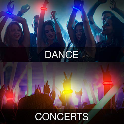8 PCS LED Glow Bracelets, Thanksgiving Light Up Bracelets Set - Glow in The Dark Party Bracelets Favors Supplies for Christmas, Concerts, Festivals, Game Prizes, Sports, Rave Accessories.