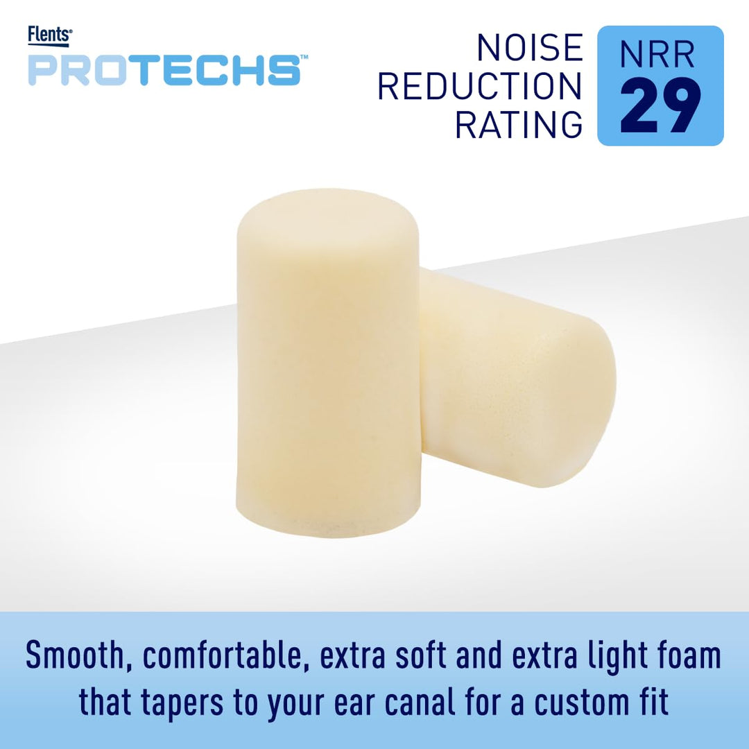 Flents Ear Plugs, 10 Pair with Case, Ear Plugs for Slee