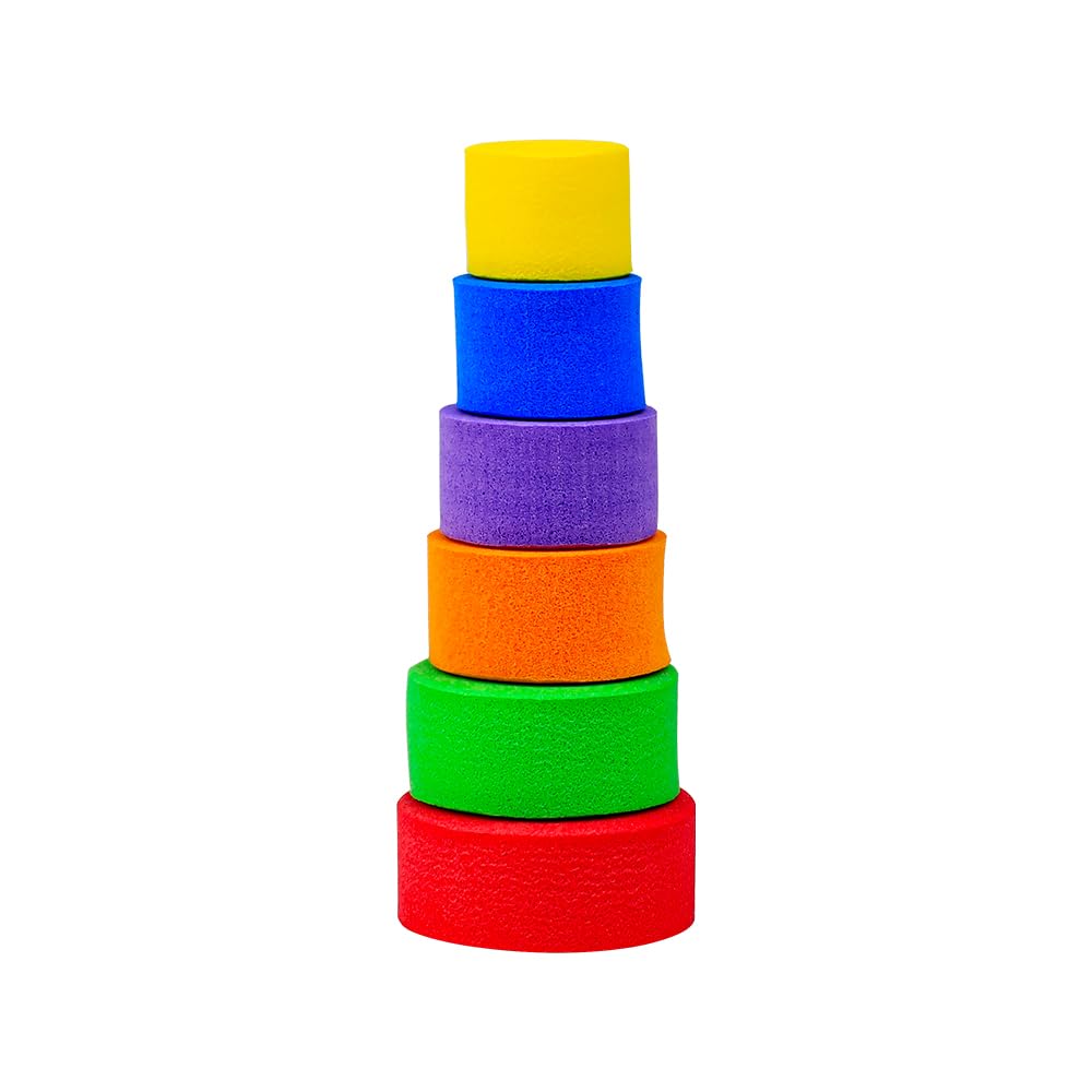 ZHENZHIZHE Knitting Needle Stoppers, 60 pcs Foam Stitch Stoppers for Knitting Needle Size US 0–10.75 (2–7 mm)