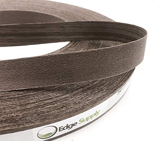 Walnut 3/4” X 50&#39; Roll of Plywood Edge Banding – Pre-glued Real Wood Veneer Edging – Flexible Veneer Edging – Easy Application Iron-on Edge Banding for Furniture Restoration – Made in USA