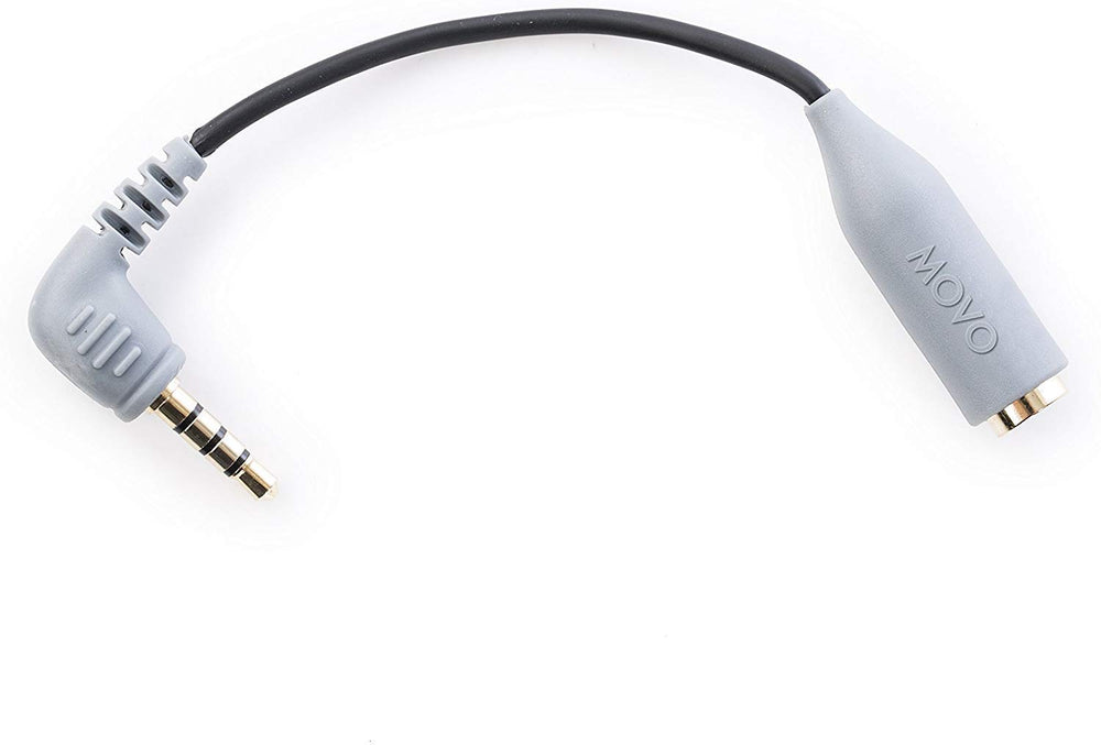 Movo MC3 3.5mm TRS to TRRS Adapter - Microphone Adapter