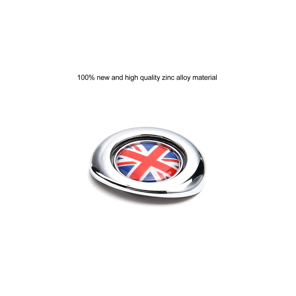 for Mini Cooper Engine Start/Stop Cover Power Control Pushbutton Switches Decoration Cap Interior Accessories for 2nd Gen Mini Cooper R55 R56 R57 R58 R59 R60 -Red Flag