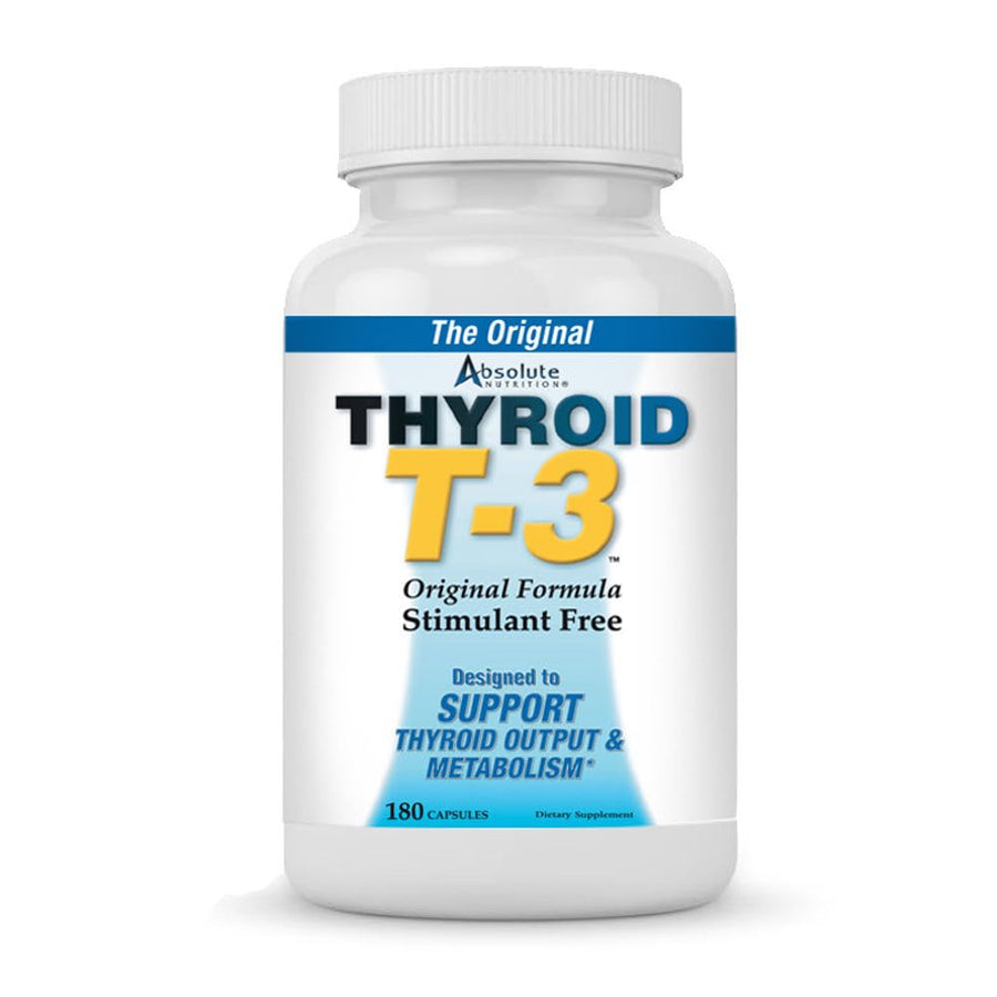 Thyroid T-3 Radical Metabolic Booster, Energy & Focus Unflavored Thyroid Support Formula Capsules, Natural Metabolism Booster, Support Healthy Thyroid Function, 180 Capsules