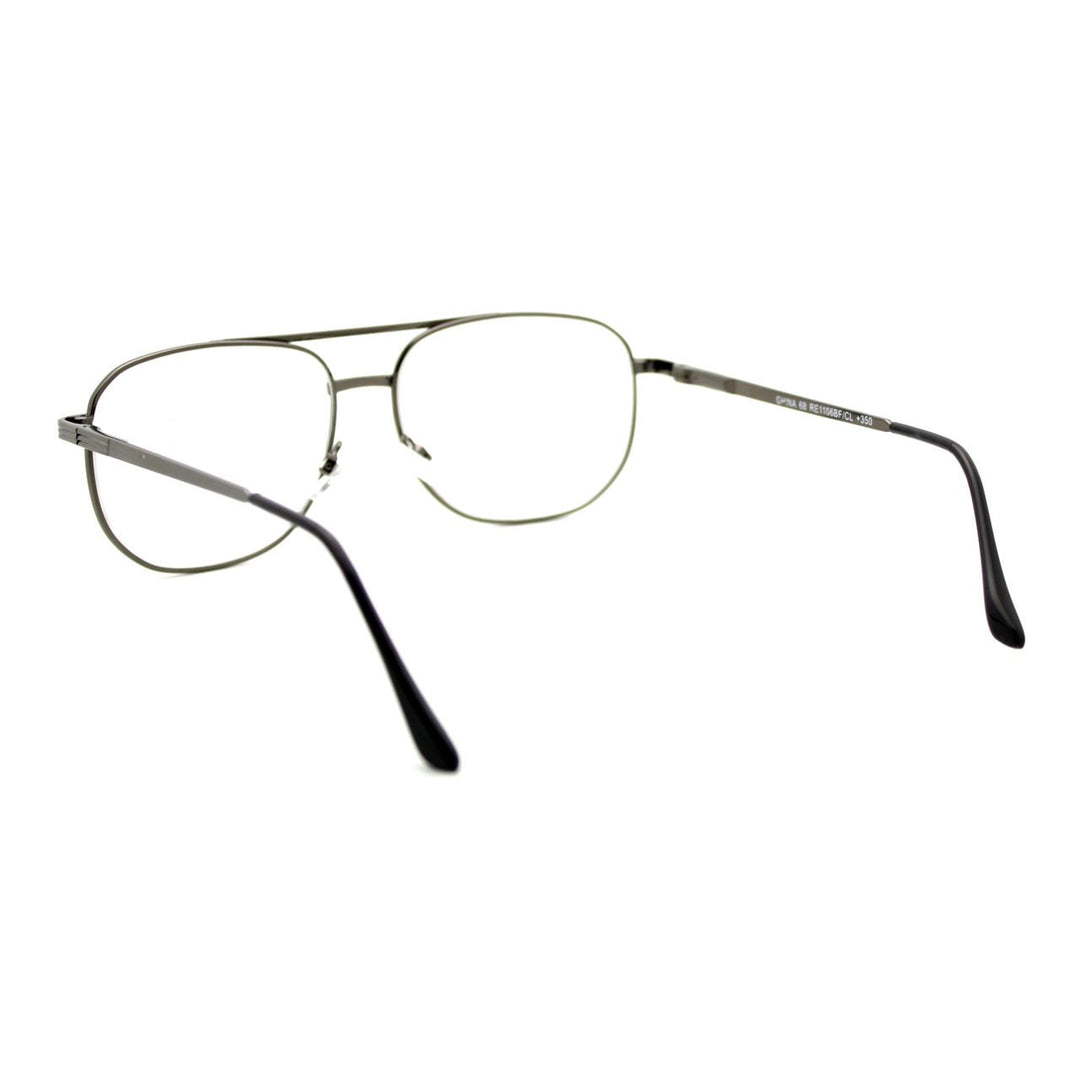 Clear Lens Glasses Bifocal Reading Lens Vintage Square 