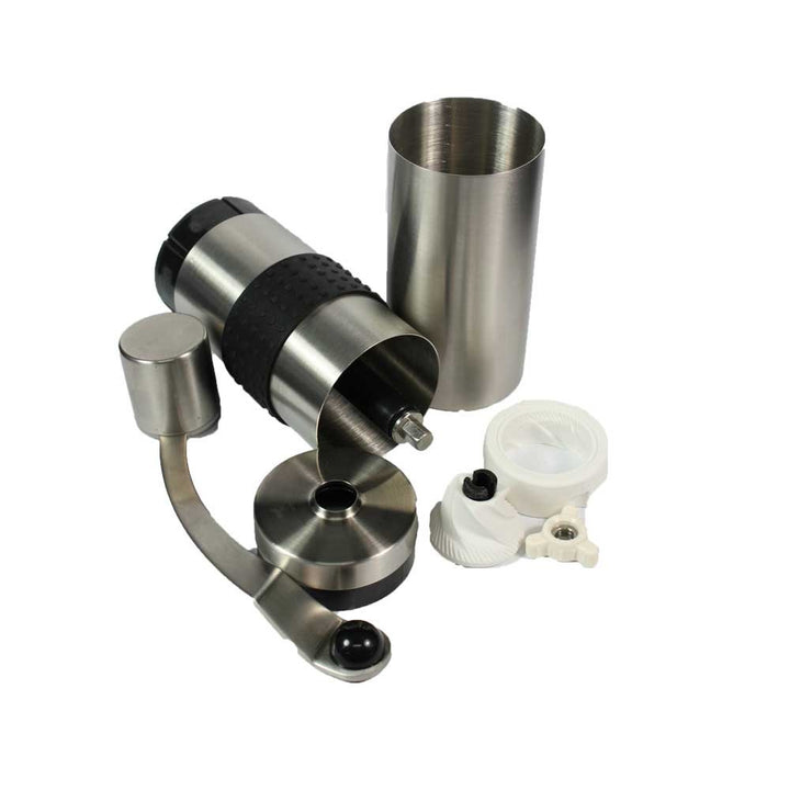 Rhino Coffee Gear Hand Coffee Grinder, Silver