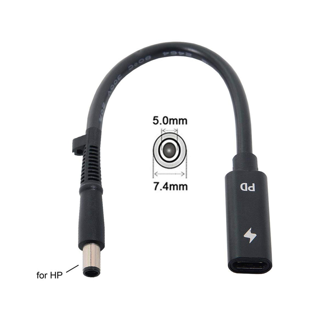 chenyang USB C to DC 20V 7.4x5.0mm PD 65W Charge Cable 