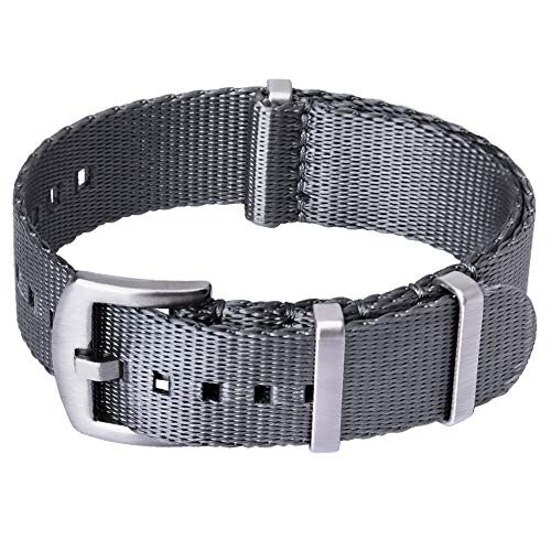 Nylon Watch Strap with Heavy Buckle Bands 18mm 20mm 22mm Premium Seat Belt Nylon Watch Bands for Men Women, Valentine&#39;s day gifts for him or her