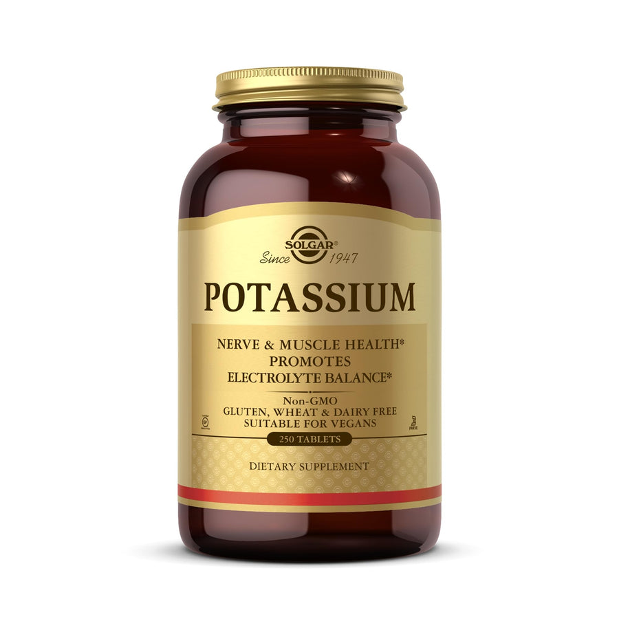 Solgar Potassium - 250 Tablets - Nerve & Muscle Hea