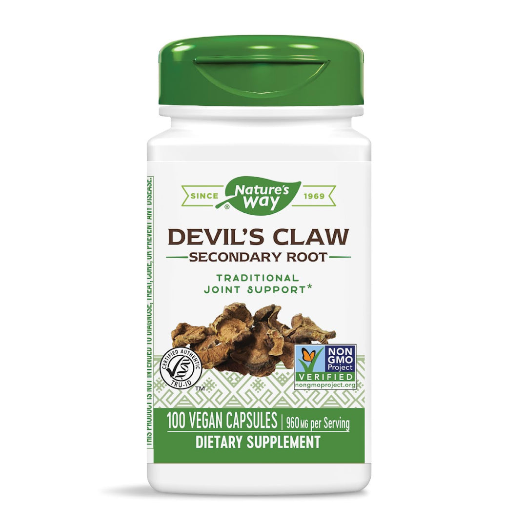 Nature&#39;s Way, Devil&#39;s Claw, Secondary Root, 480 mg, 100 Vegetarian Capsules