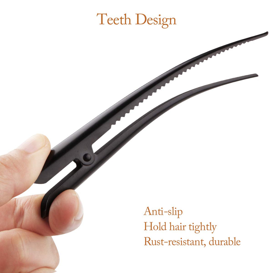 Large Long Alligator Hair Clips for Styling Salon Secti