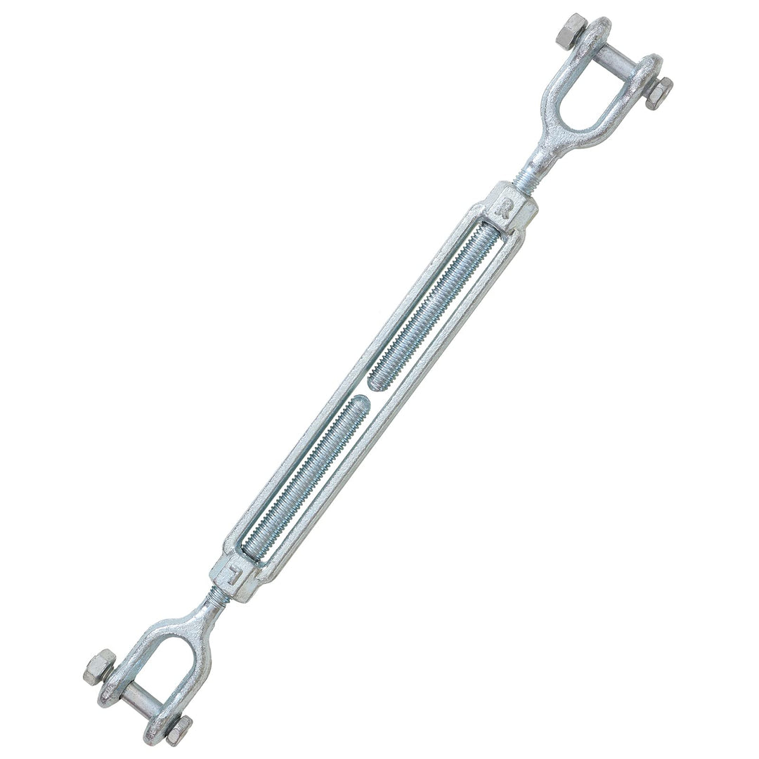 Jamiikury 3/8 Jaw Jaw Turnbuckle Galvanized Jaw and Jaw