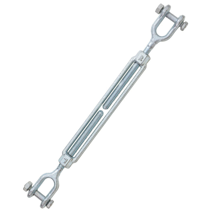Jamiikury 3/8 Jaw Jaw Turnbuckle Galvanized Jaw and Jaw